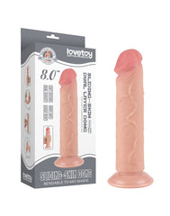 LoveToy - Skin-Schiebe-Dildo 20 cm (Ø 3.8 cm) - Nude