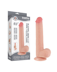 LoveToy - Skin-Schiebe-Dildo 22 cm (Ø 3.7 cm) - Nude