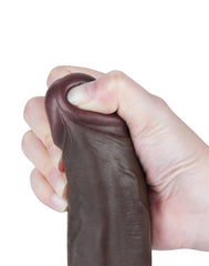 LoveToy - Hautgleitdildo 22 cm (Ø 4,3 cm) - Schwarz