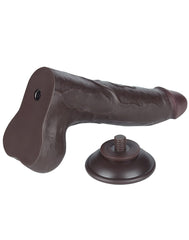 LoveToy - Hautgleitdildo 22 cm (Ø 4,3 cm) - Schwarz