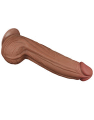 LoveToy - Sliding Skin Dildo 31 cm - Braun