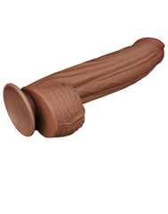 LoveToy - Sliding Skin Dildo 31 cm - Braun