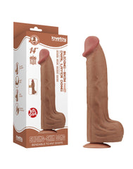 LoveToy - Sliding Skin Dildo 36 cm - Braun