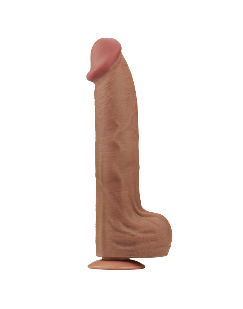 LoveToy - Sliding Skin Dildo 36 cm - Braun