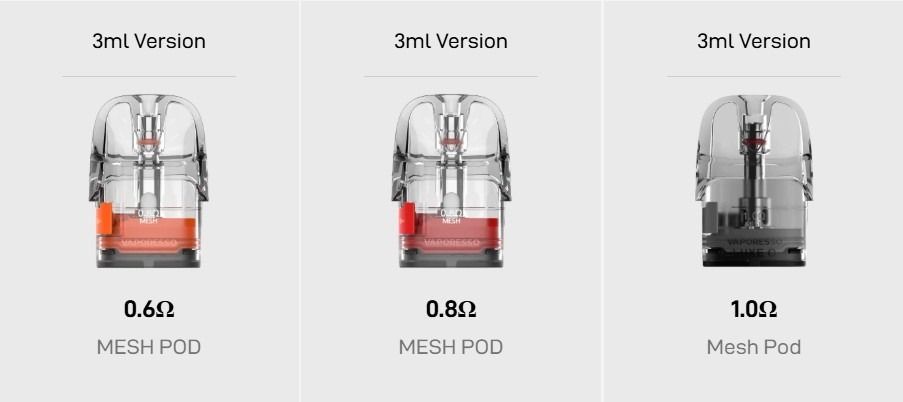 4 x Vaporesso Luxe Q3 Mesh Pod 3ml