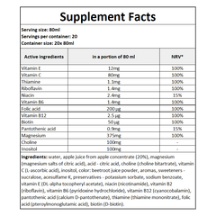 Magnesium + B6 Shot - 80ml - Apple & Cherry x20 (20 shots)