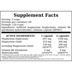 Magnesium Bisglycinate - 120vcaps.
