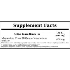 Magnesium Citrate Powder - 227g x12