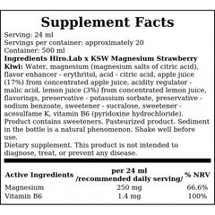Magnesium KSW - 500ml - Strawberry Kiwi x12