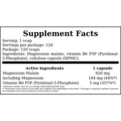 Magnesium Malate - 120vcaps.