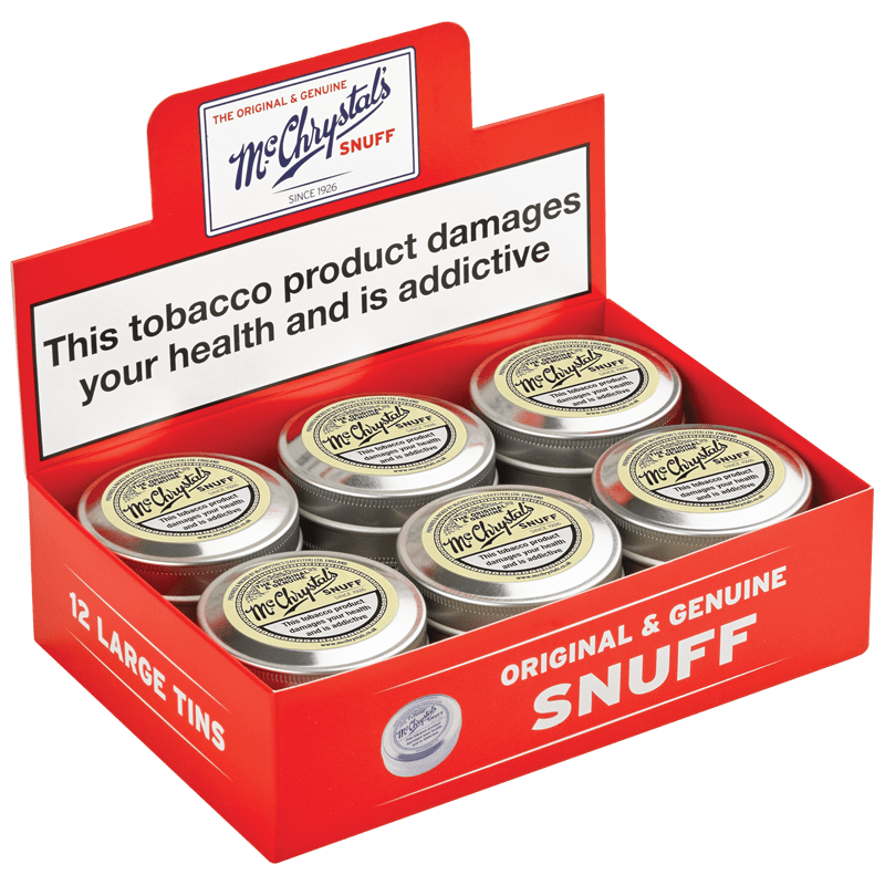 Mc Chrystal`s - Snuff - Display - 12 x 10g - Large