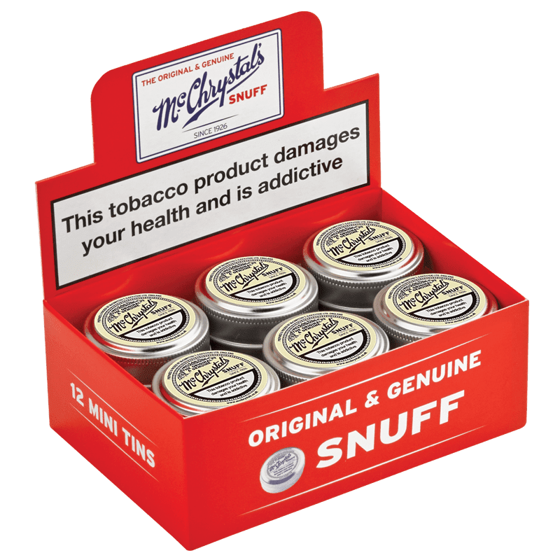 Mc Chrystal`s - Snuff - Display - 12 x 3.5g - Mini