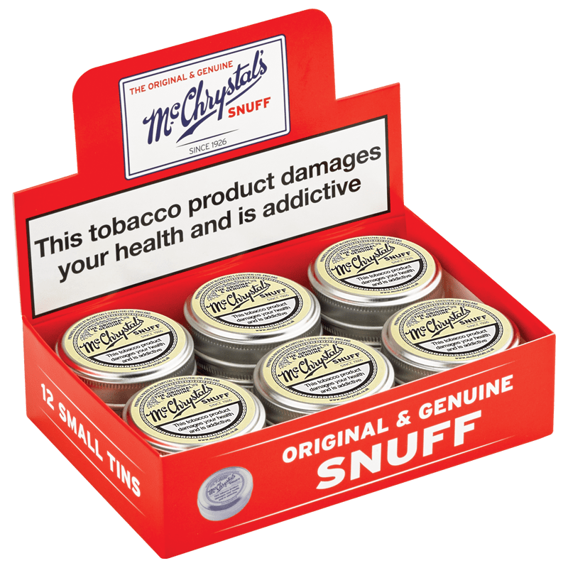 Mc Chrystal`s - Snuff - Display - 12 x 4.4g - Small