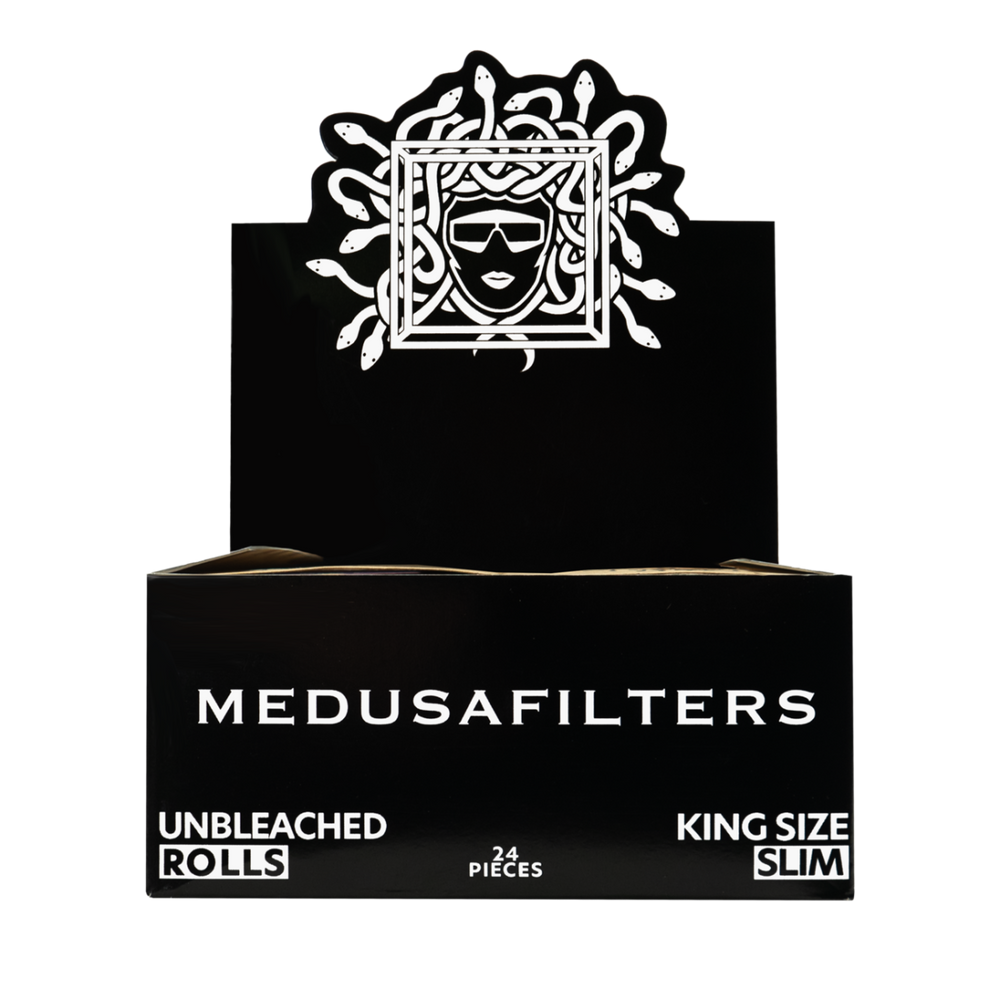 MedusaFilters - Medusa Rolls - King Size Slim - 5 Meter - unbleached - Display - 24 Stück