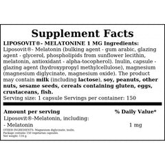 Melatonin Liposovit - 150vcaps.