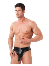 Rimba Latex Play - Herrenslip mit holles Penisrohr