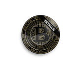 Metal Ashtray - 135mm - Bitcoin metallic - Display - 6 Stück