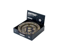 Metal Ashtray - 135mm - Bitcoin metallic - Display - 6 Stück