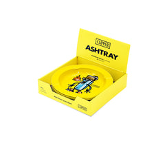 Metal Ashtray - 135mm - Clipper Character metallic - Display - 6 Stück