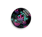 Metal Ashtray - 135mm - Leaves 37 4/4 metallic - Display - 6 Stück