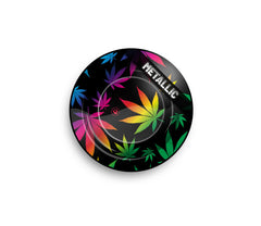 Metal Ashtray - 135mm - Leaves Gradient metallic - Display - 6 Stück