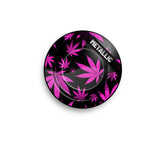 Metal Ashtray - 135mm - Leaves Pink metallic - Display - 6 Stück