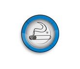 Metal Ashtray - 135mm - Rauchen Gestattet - Display - 6 Stück