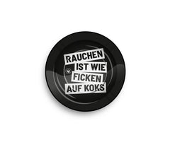 Metal Ashtray - 135mm - Rauchen Ist Wie - Display - 6 Stück