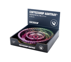 Metal Coffeeshop Ashtray - 136mm - Trippy #3