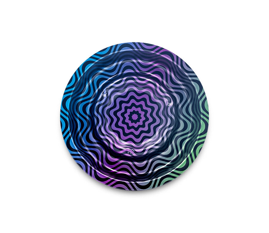 Metal Coffeeshop Ashtray - 136mm - Trippy #4