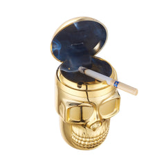 Metallic Skull Auto Aschenbecher mit LED Beleuchtung - Display - 6 Stück