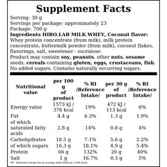 Milk Whey - 700g - Coconut