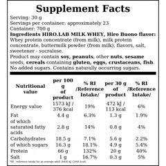 Milk Whey - 700g - Hiro Buono