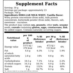 Milk Whey - 700g - Vanilla