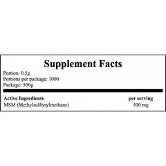 MSM - 500g x10