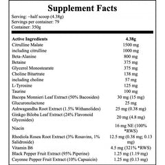 Xtreme Napalm Pre-Contest Pumped Stimulant Free - 350g - Dragon Fruit