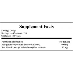 Natural Resveratrol 200mg - 120vcaps x12