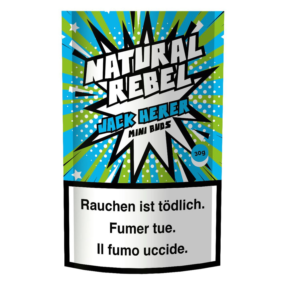 Natural Rebel CBD Mini Buds, Jack Herer, 30g