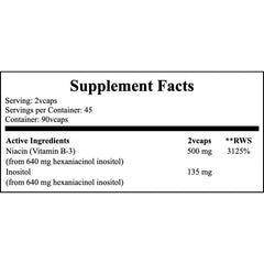 Niacin Flush Free 250mg - 90vcaps x12