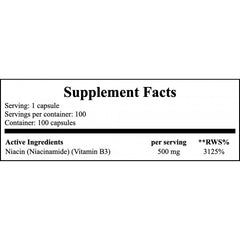 Niacinamide 500mg - 100caps x12