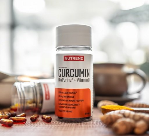 Nutrend Curcumin + Bioperine + Vitamin D, 60 Kapseln