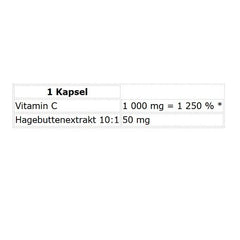 Nutrend Vitamin C 1000 mg mit Hagebutten 60 Kapseln