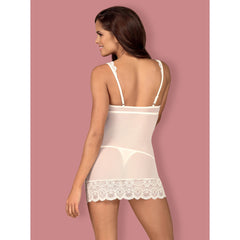 OB 853-CHE-2 chemise & thong white