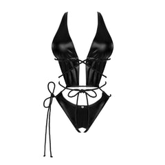 OB Cordellis crotchless teddy black