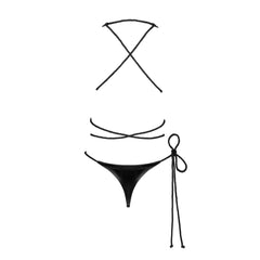 OB Cordellis crotchless teddy black