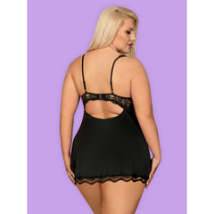 OB Luvae babydoll & thong black Size Plus