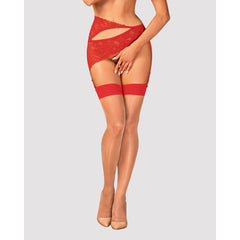 OB S814 stockings nude-red