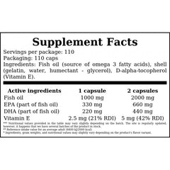 Omega 3 1000mg - 110caps.