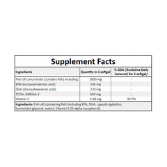 Omega 3 - 120 softgels.