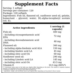Omega 3-6-9 - 120softgels